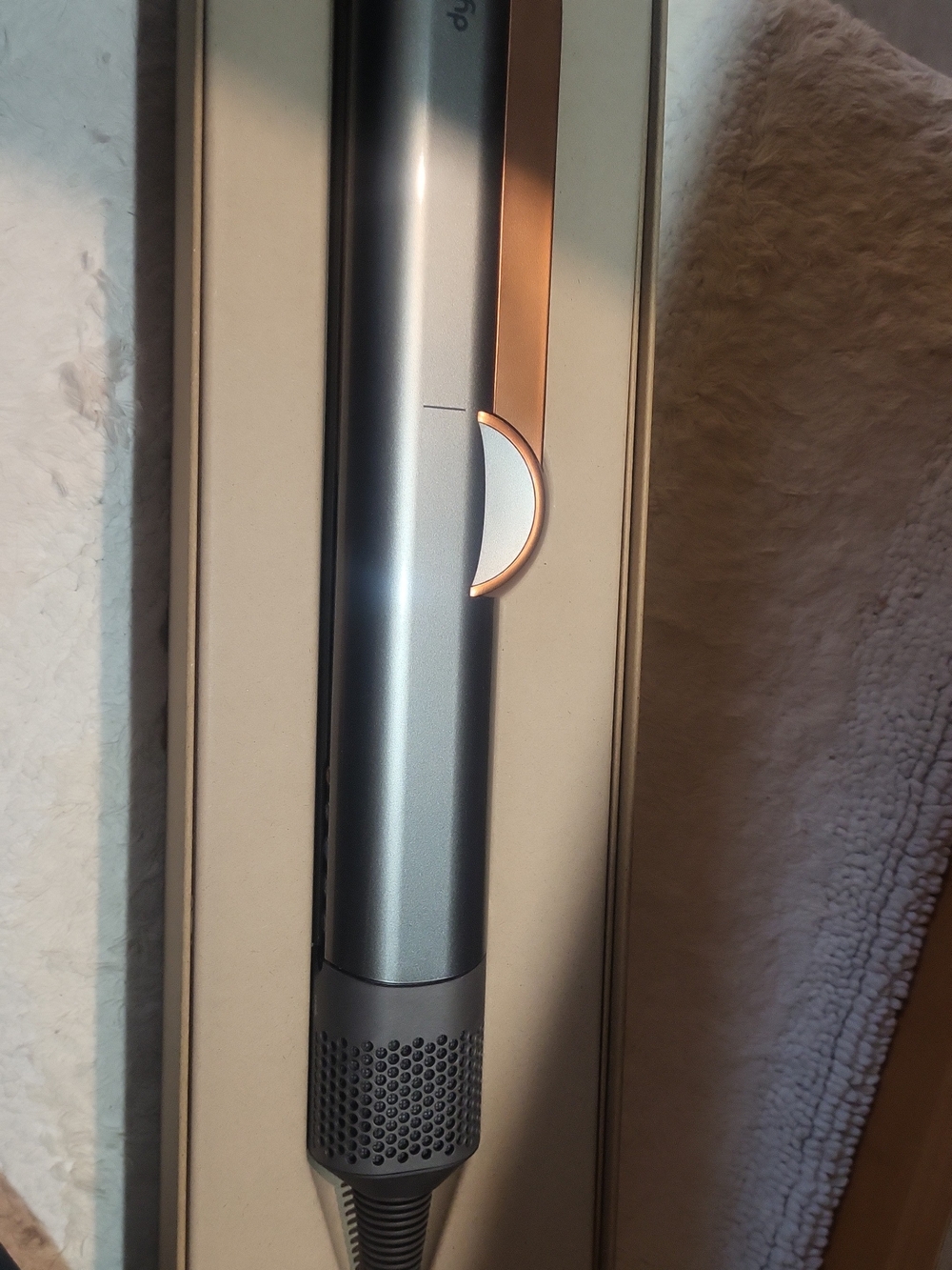 Dyson Silver and Rose Gold Hair Tool
